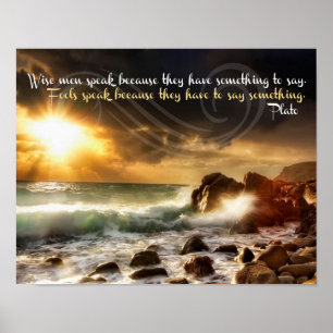 Weiße Männer sprechen Poster