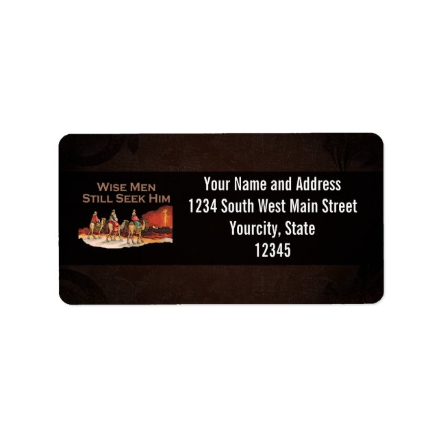 Weiße Männer suchen ihn noch, Weihnachten Adressaufkleber (Vorne)