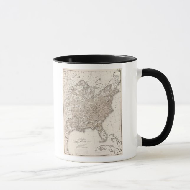 Weiße männliche Analphabetismus Tasse (Rechts)