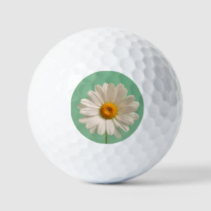 Weiße Margerite Golfball