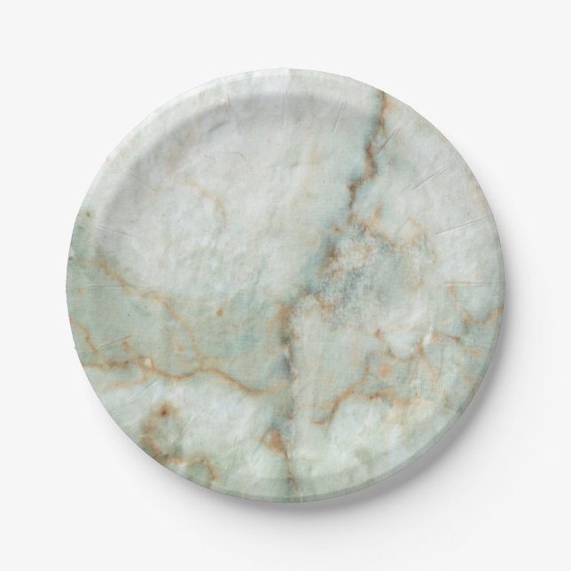 Weiße Marmelade Pappteller (Vorderseite)