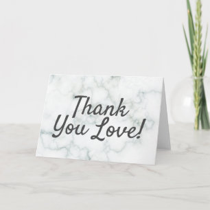 Weiße Marmor Dankeschön Liebskarte Dankeskarte