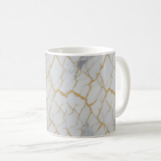 Weiße Marmor & Goldadern | Luxus-Tasse Kaffeetasse