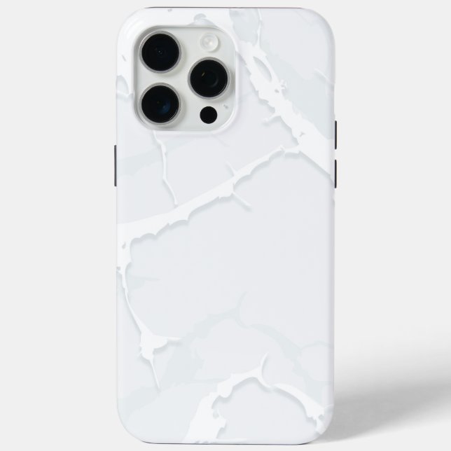 Weiße Marmor-Schrott Elegant Case-Mate iPhone Hülle (Rückseite)