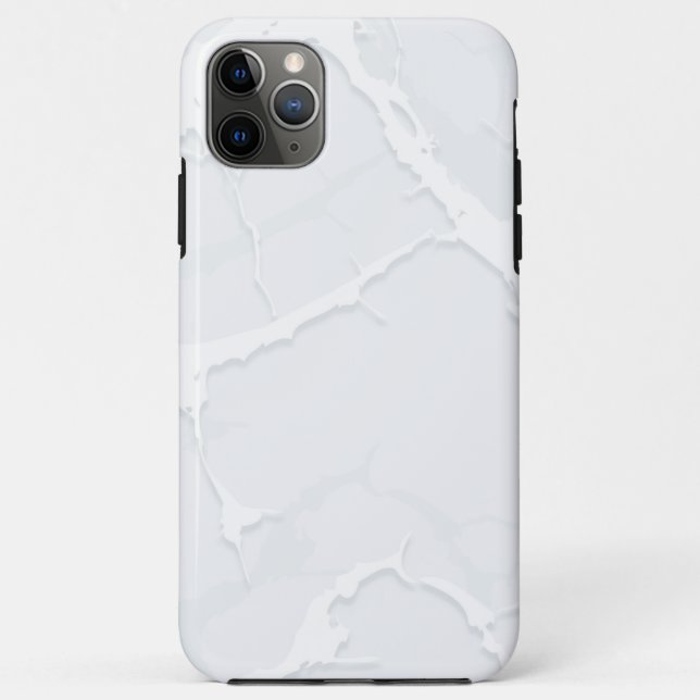 Weiße Marmor-Schrott Elegant Case-Mate iPhone Hülle (Rückseite)