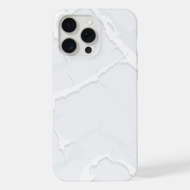 Weiße Marmor-Schrott Elegant iPhone Hülle (Rückseite)