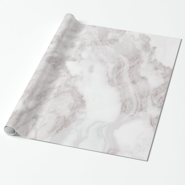 Weiße Marmorlandschaft II Geschenkpapier (Ungerollt)