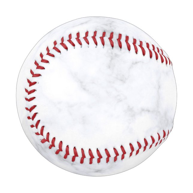 weiße Marmortextur Baseball (Vorderseite Links)