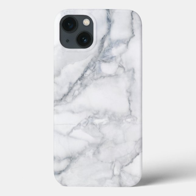 weiße Marmortextur Case-Mate iPhone Hülle (Rückseite)