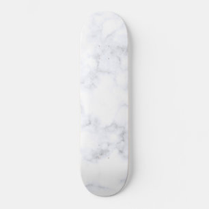 Weiße Marmortextur Skateboard