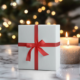 Weiße matte Einheitsfarbe   Klassisch   Elegant Geschenkpapier