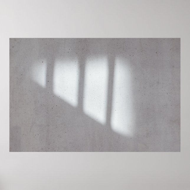 Weiße Mauer Poster (Vorne)