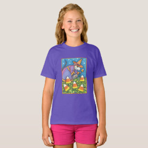 WEIßE MAUS IM ZUCKERMAIS-GARTEN, FARBENFROH & SÜß T-Shirt