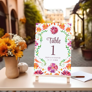 Weiße mexikanische Floral Fiesta Hochzeitstisch-Nu