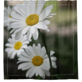 Weiße Milchprodukte mit dunkelgrün Duschvorhang