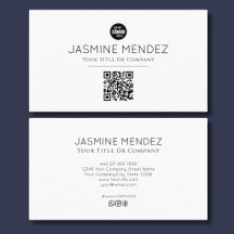 Weiße minimale moderne QR-Code-Logo-Sozialsymbole