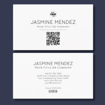 Weiße minimale moderne QR-Code-Logo-Sozialsymbole