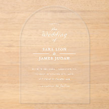 Weiße Minimalistische Elegante Hochzeit