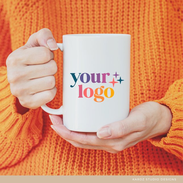 Weiße moderne benutzerdefinierte Logos Kaffeetasse (Von Creator hochgeladen)