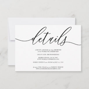 Weiße moderne Fügen Sie Ihre eigenen Foto-Details RSVP Karte