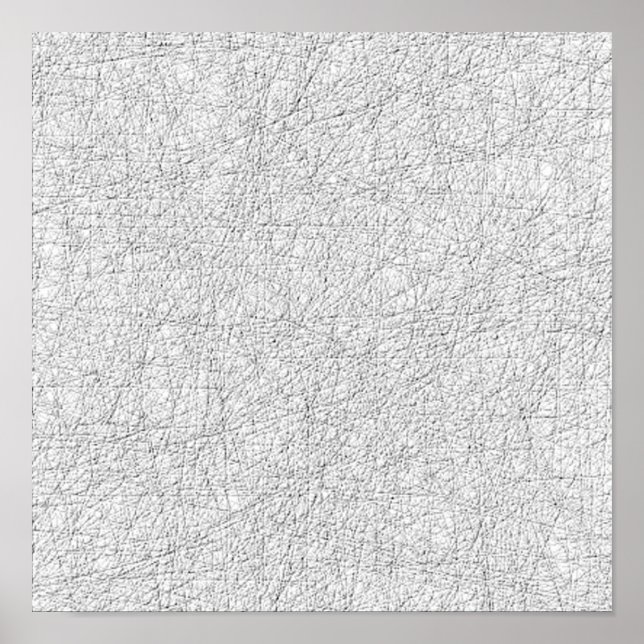 Weiße Moderne Kunst Poster (Vorne)