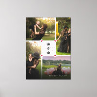 Weiße moderne Personalisierte Liebe Sie Collage Fo