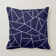 Weiße Mosaikstränge auf Navy Blue