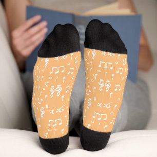 weiße Musik Socken