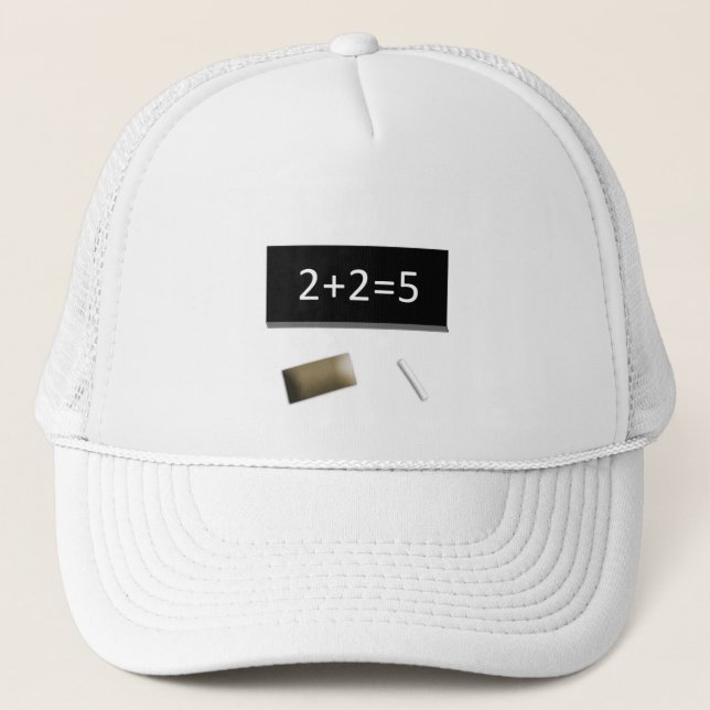 Weiße Mütze 2+2=5 (Vorderseite)