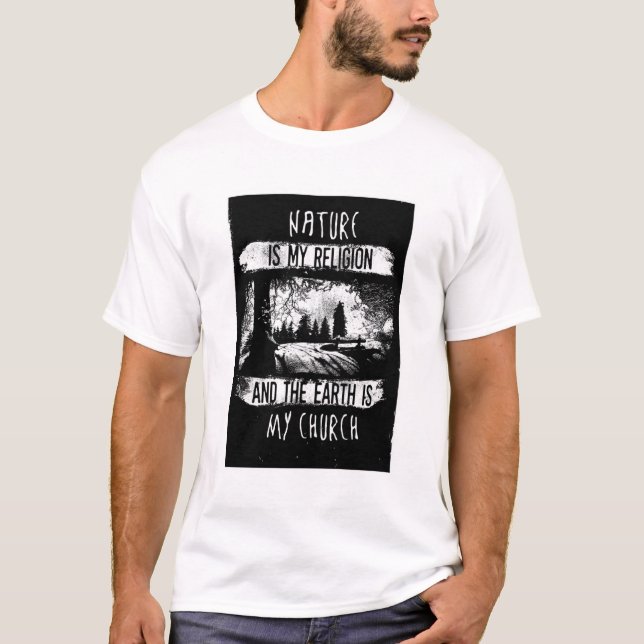 Weiße Natur ist mein religiös grafisches T-Shirt (Vorderseite)