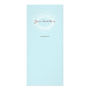 Weiße Nest-Gestell-Karten Werbekarte