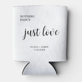 Weiße Nichts Elegantes, nur Liebe Hochzeit Dosenkühler