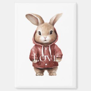 Weiße Niedliche Liebe Magnet