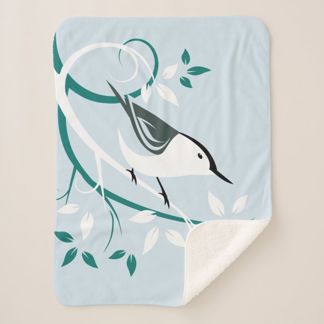 Weiße Nuthatsch Sherpadecke (Vorderseite)