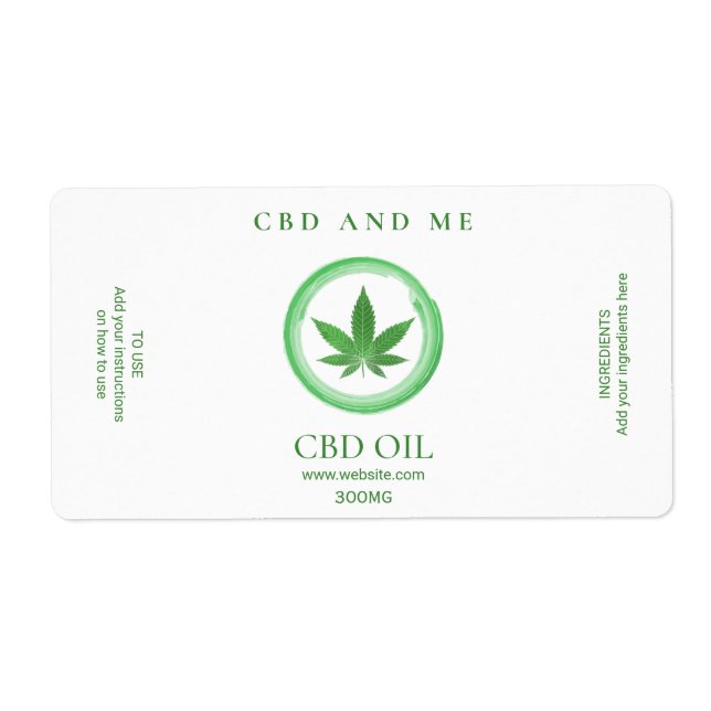 Weiße Ölmarken der CBD (Vorne)