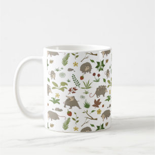 Weiße Opossum-Helle Cottagecore-Waldgeschenk Kaffeetasse