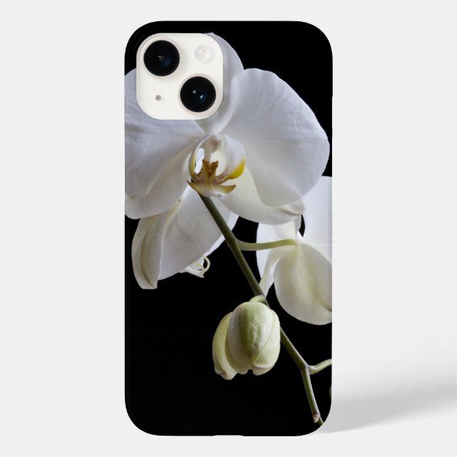Weiße Orchidee-Blume Case-Mate iPhone Hülle (Rückseite)