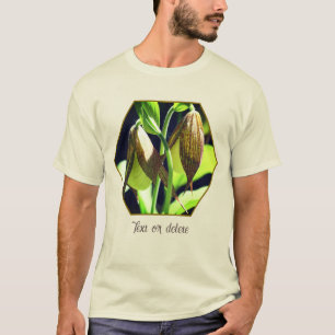 Weiße Orchidee Frauenschuh-Blumenpaar Personalisie T-Shirt