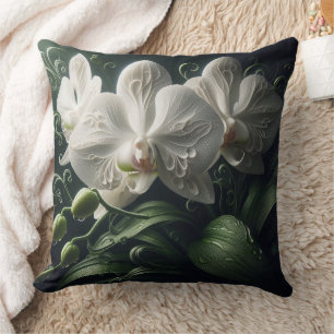 Weiße Orchidee Kissen