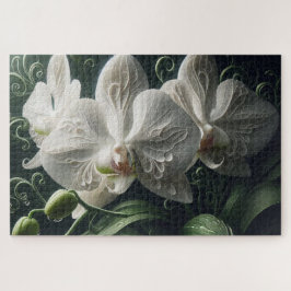 Weiße Orchidee Puzzle