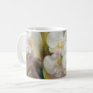 Weiße Orchideen Blume Blumenstrauß Tasse Cup