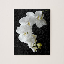 Weiße Orchideen-Blüte Puzzle