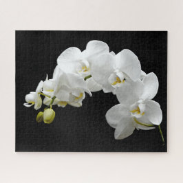 Weiße Orchideen-Blüte Puzzle