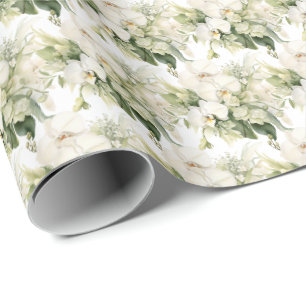 Weiße Orchideen Geschenkpapier