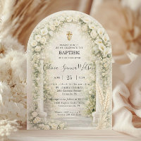 Weiße Orchideen und Calla-Lilien Florale Taufe