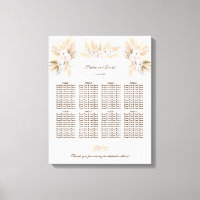 Weiße Orchideenpampas-Hochzeitstabelle