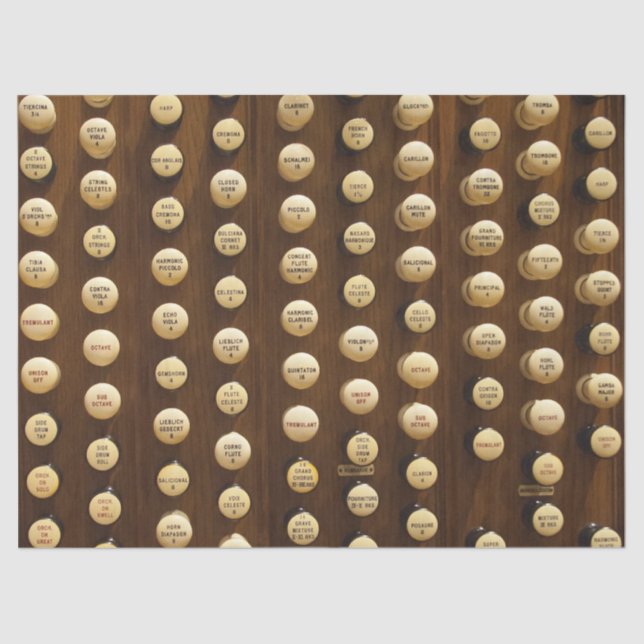 Weiße Orgelhalterei Seidenpapier (Vorderseite)