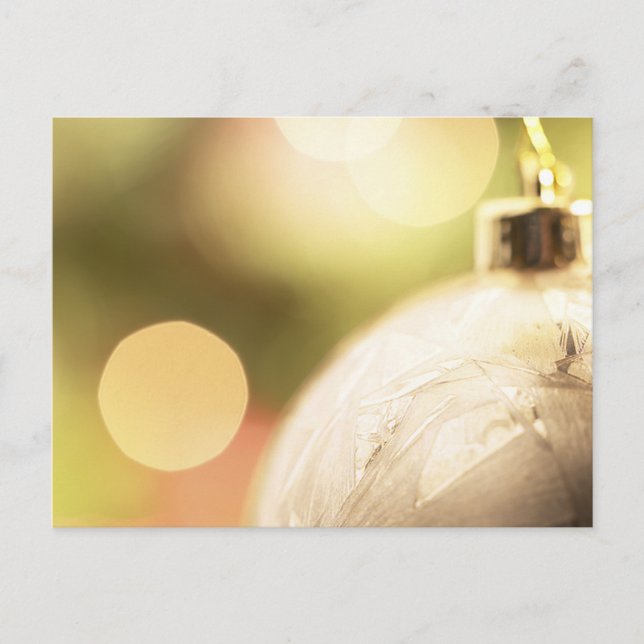 Weiße Ornamente Postkarte (Vorderseite)