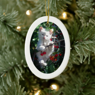 Weiße ovale Foto Rahmenform Keramik Ornament