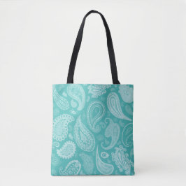 Weiße Paisley-Designer-Taschen-Tasche durch Julie